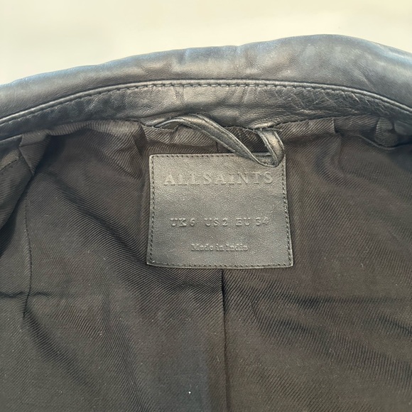 Allsaints Balfern Leather Jacket - Picture 7 of 16